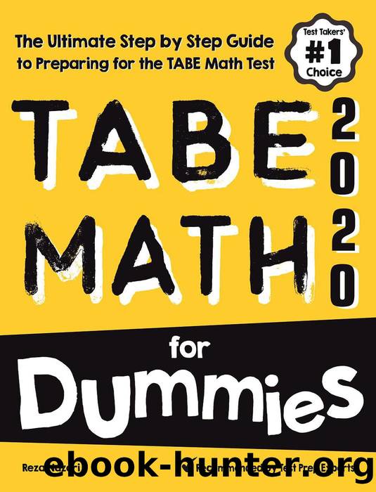 TABE Math for Dummies by Reza Nazari