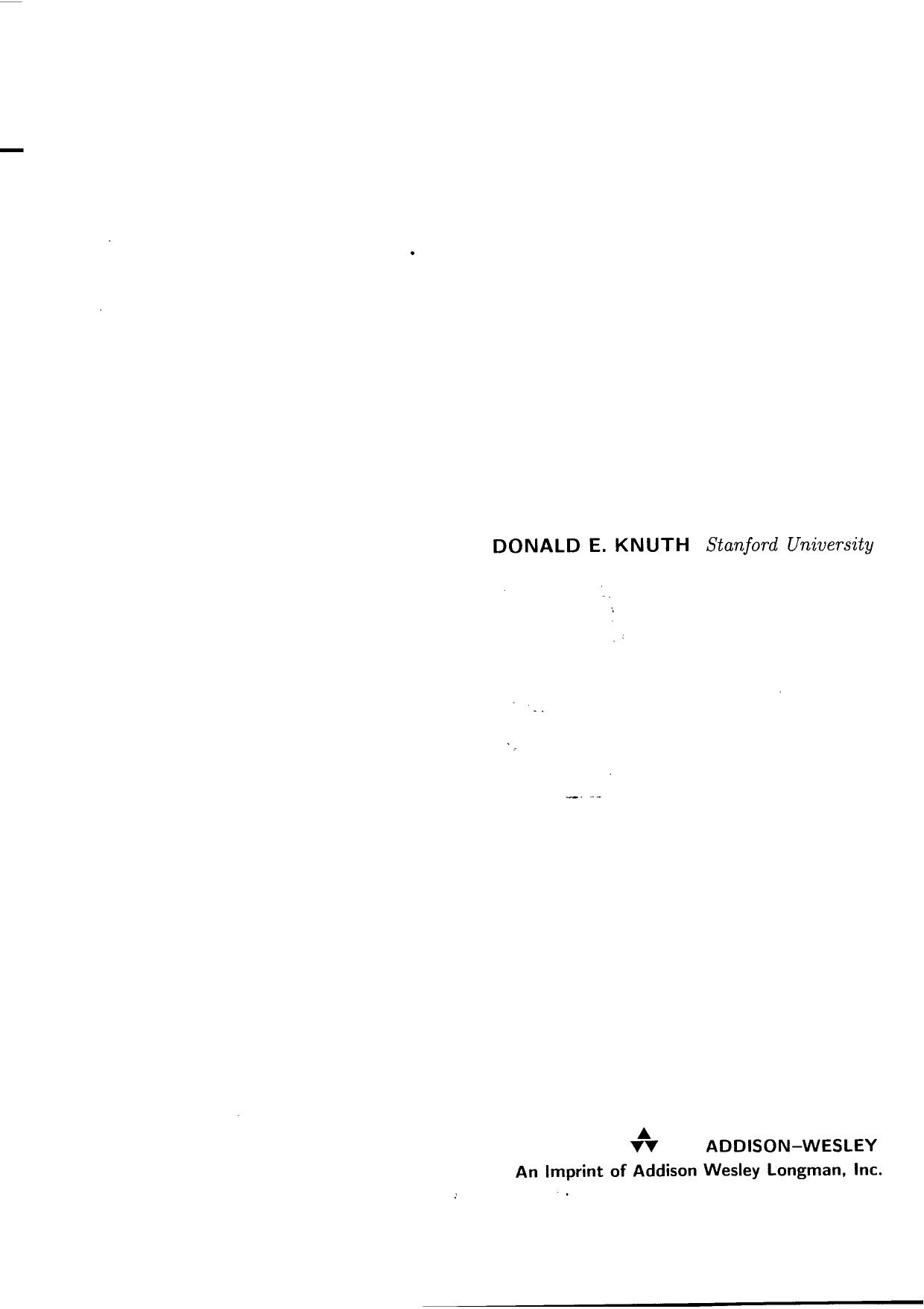 TAOCP - Sorting and Searching by Donald E. Knuth
