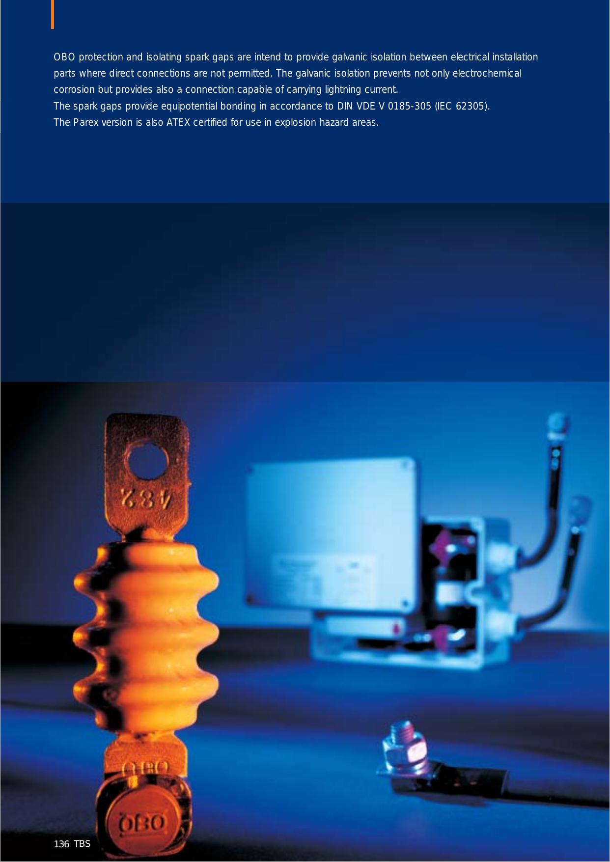 TBS. Protective and isolating spark gaps by Unknown