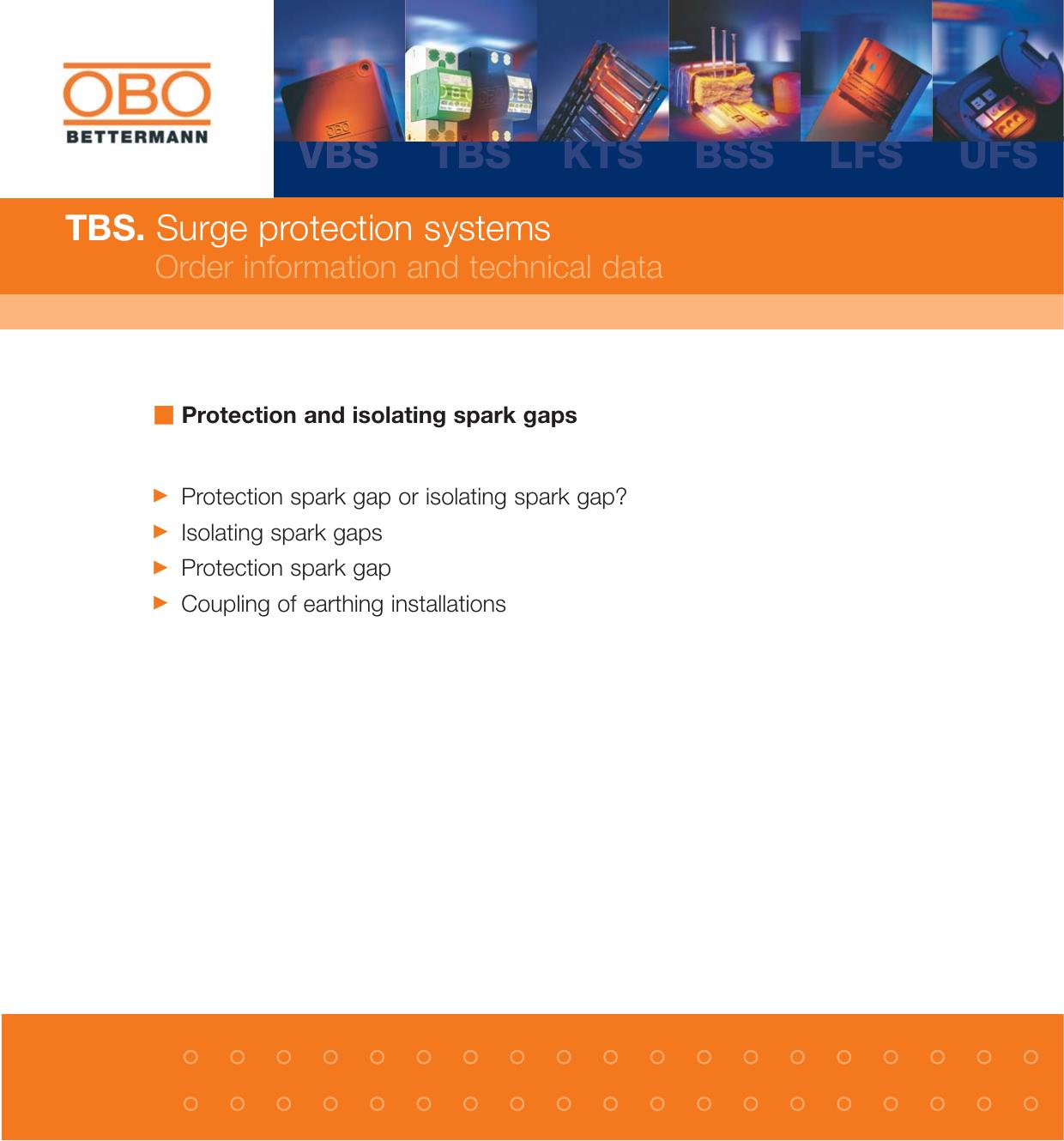 TBS. Surge protection systemsProtection and isolating spark gaps by doku1