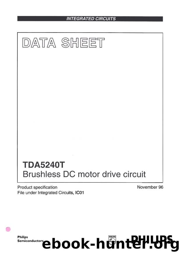 TDA5240T Brushless DC motor drive circuit by Philips Semiconductors