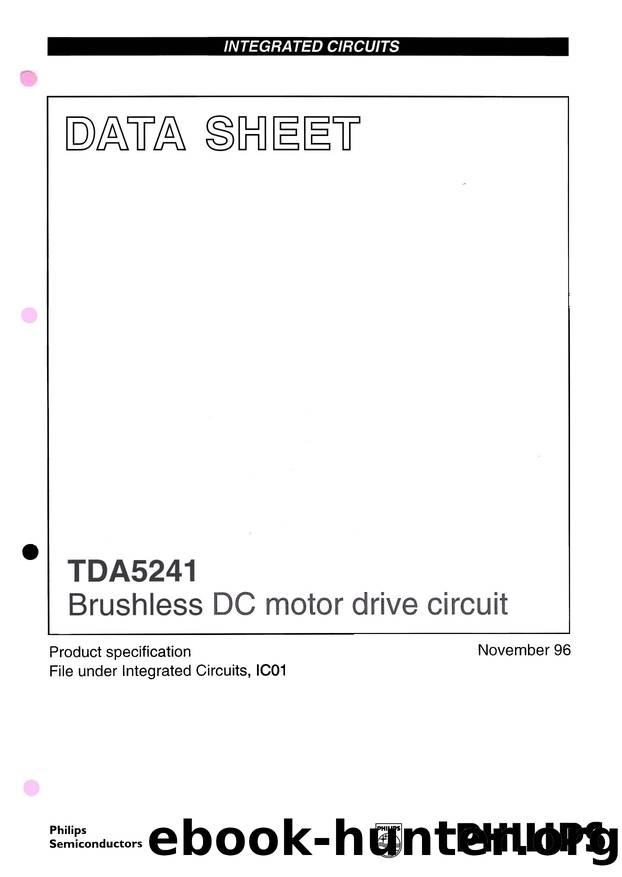 TDA5241 Brushless DC motor drive circuit by Philips Semiconductors