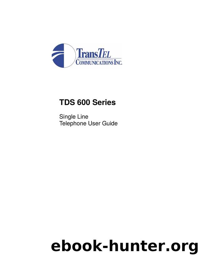 TDS Series SLT User Guide by Unknown