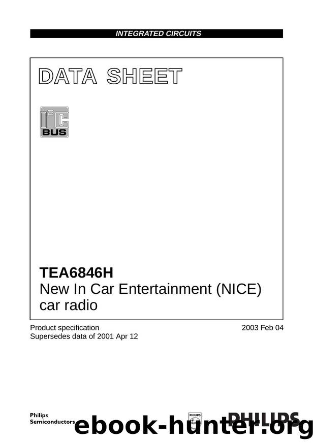 TEA6846H  New In Car Entertainment (NICE)  car radio by Philips Semiconductors