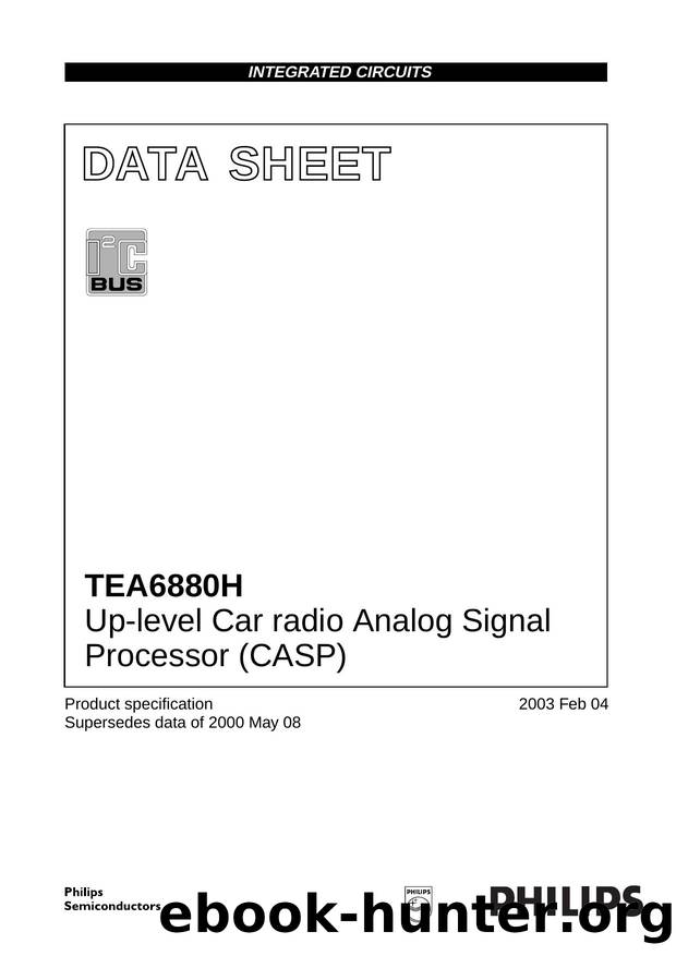 TEA6880H Up-level Car radio Analog Signal Processor (CASP) by Philips Semiconductors