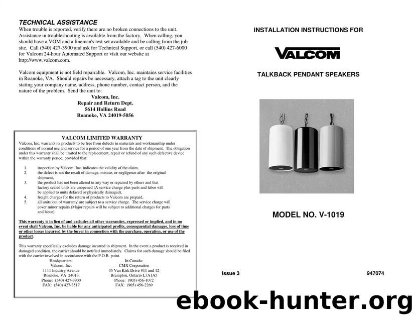 TECHNICAL ASSISTANCE by Robin Hale