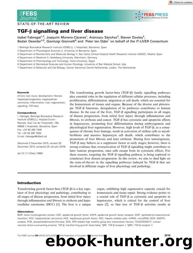 TGFâÎ² signalling and liver disease by Unknown