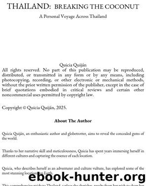 THAILAND- BREAKING THE COCONUT by Quicia Quijan