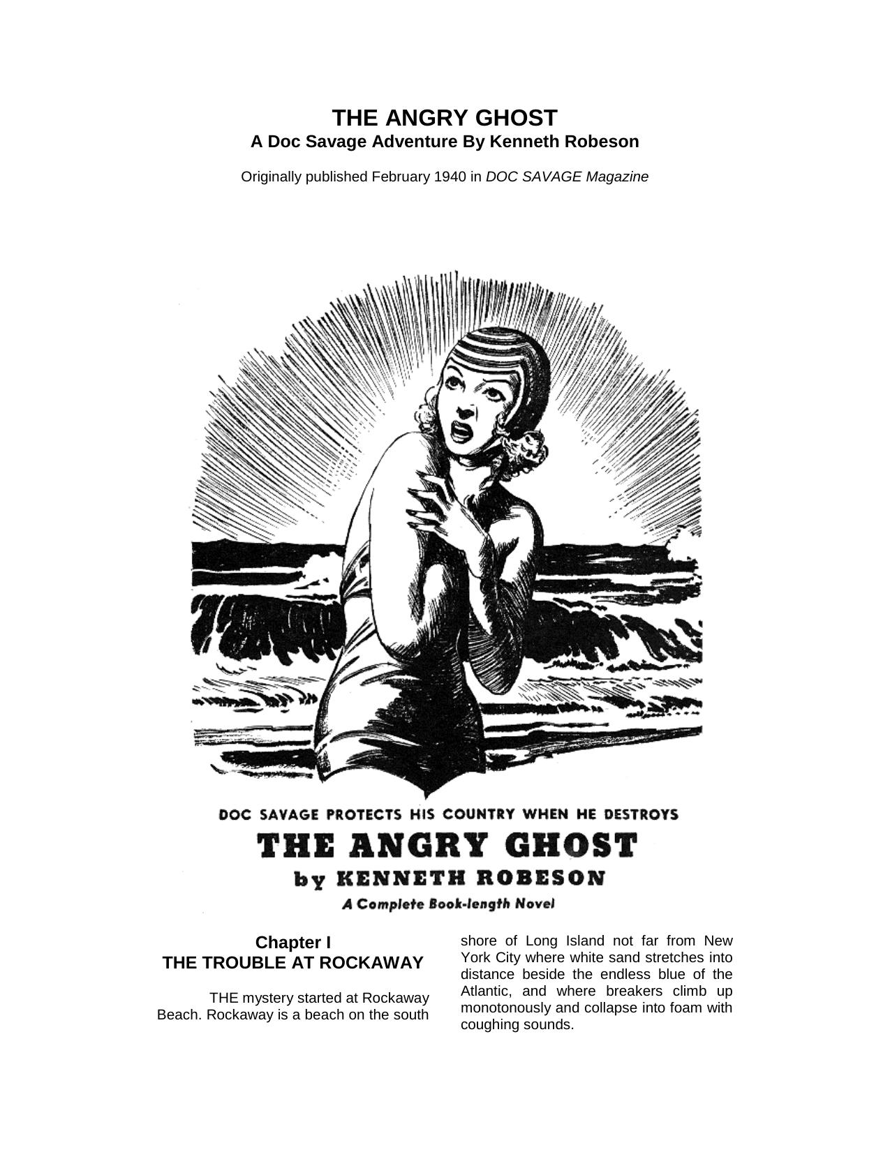 THE ANGRY GHOST by Tom Stephens