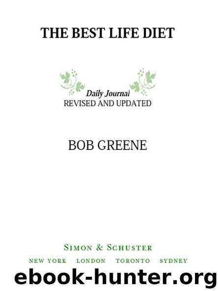 THE BEST LIFE DIET by BOB GREENE
