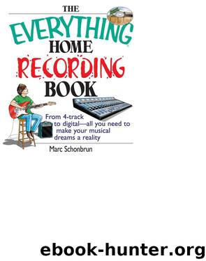 THE EVERYTHING® HOME RECORDING BOOK by Marc Schonbrun;