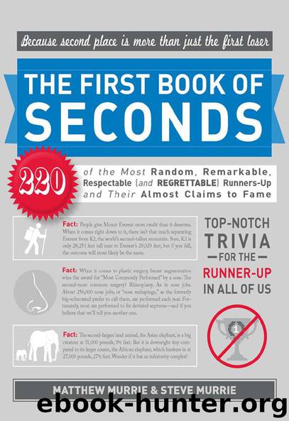 THE FIRST BOOK OF SECONDS by MATTHEW MURRIE & STEVE MURRIE