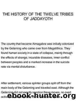THE HISTORY OF THE TWELVE TRIBES OF JADDAYOTH by Storm Constantine