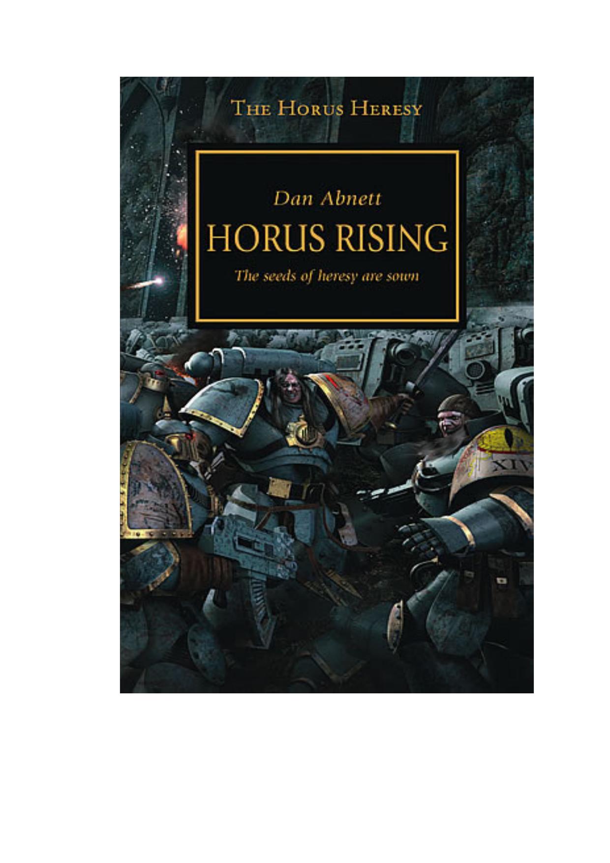 THE HORUS HERESY by Unknown