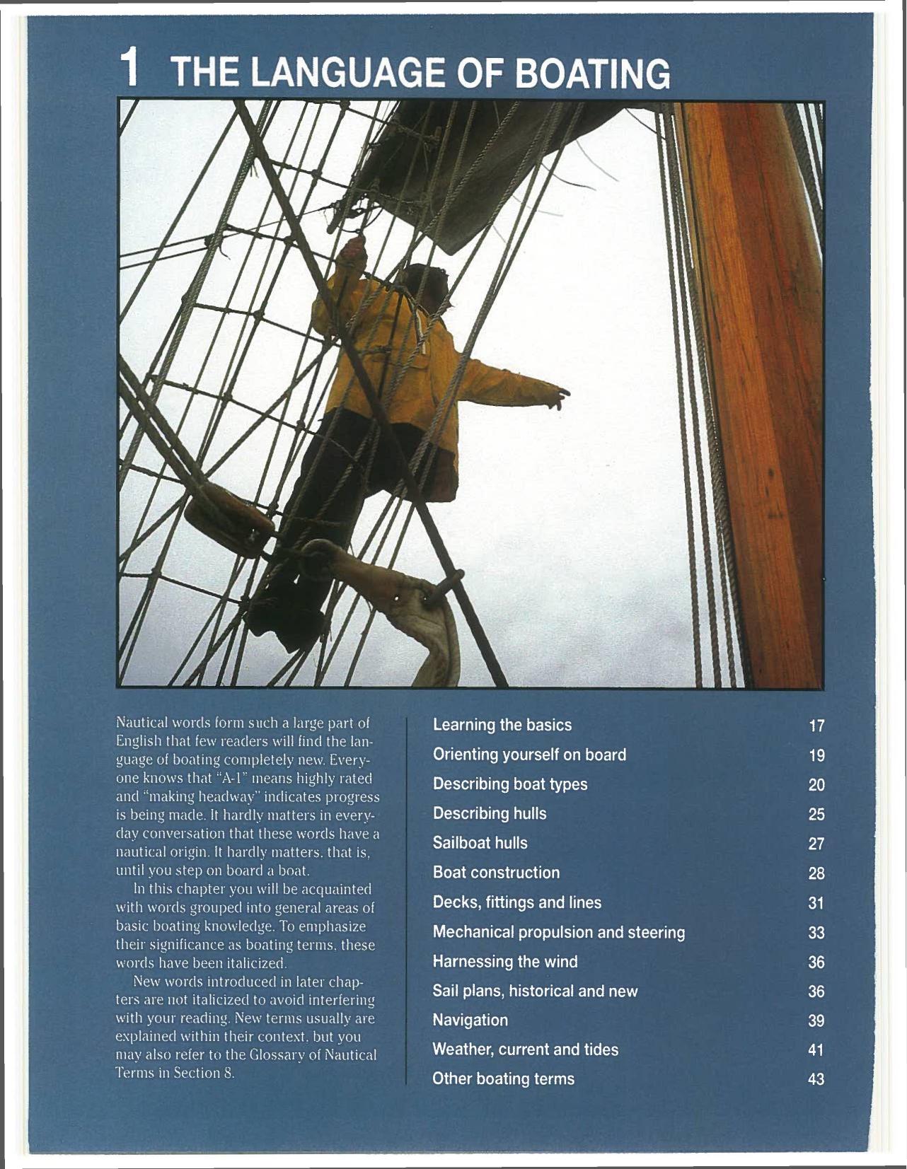THE LANGUAGE OF BOATING by Chapter 1