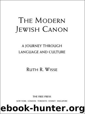 THE MODERN JEWISH CANON by RUTH R. WISSE