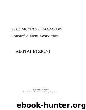 THE MORAL DIMENSION by Unknown