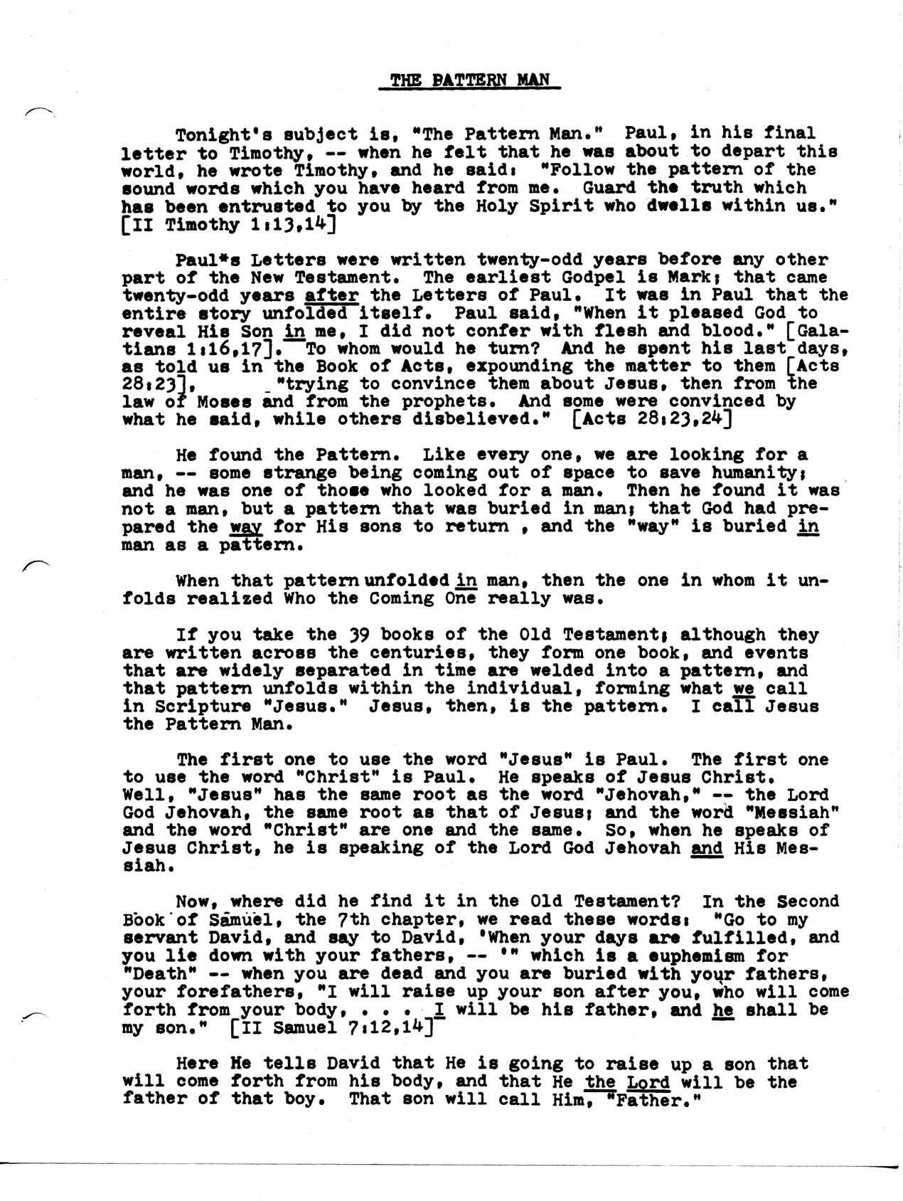 THE PATTERN MAN2 by Neville Goddard