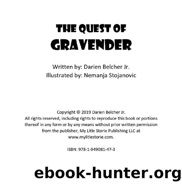 THE QUEST OF GRAVENDER by Darien Belcher Jr