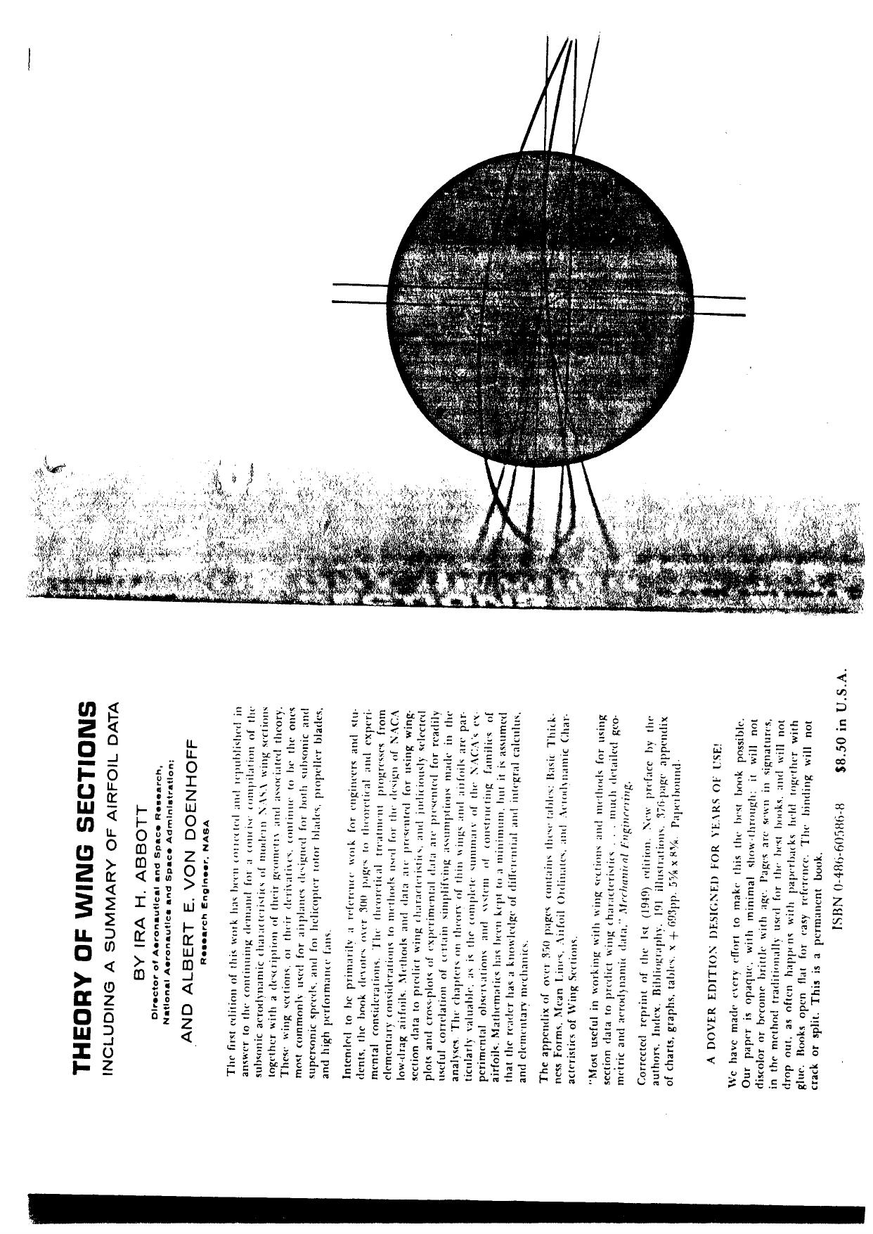 THEORY OF WING SECTIONS by Unknown