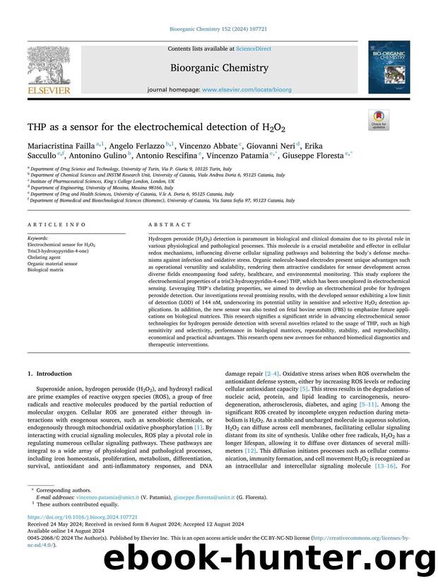 THP as a sensor for the electrochemical detection of H2O2 by unknow