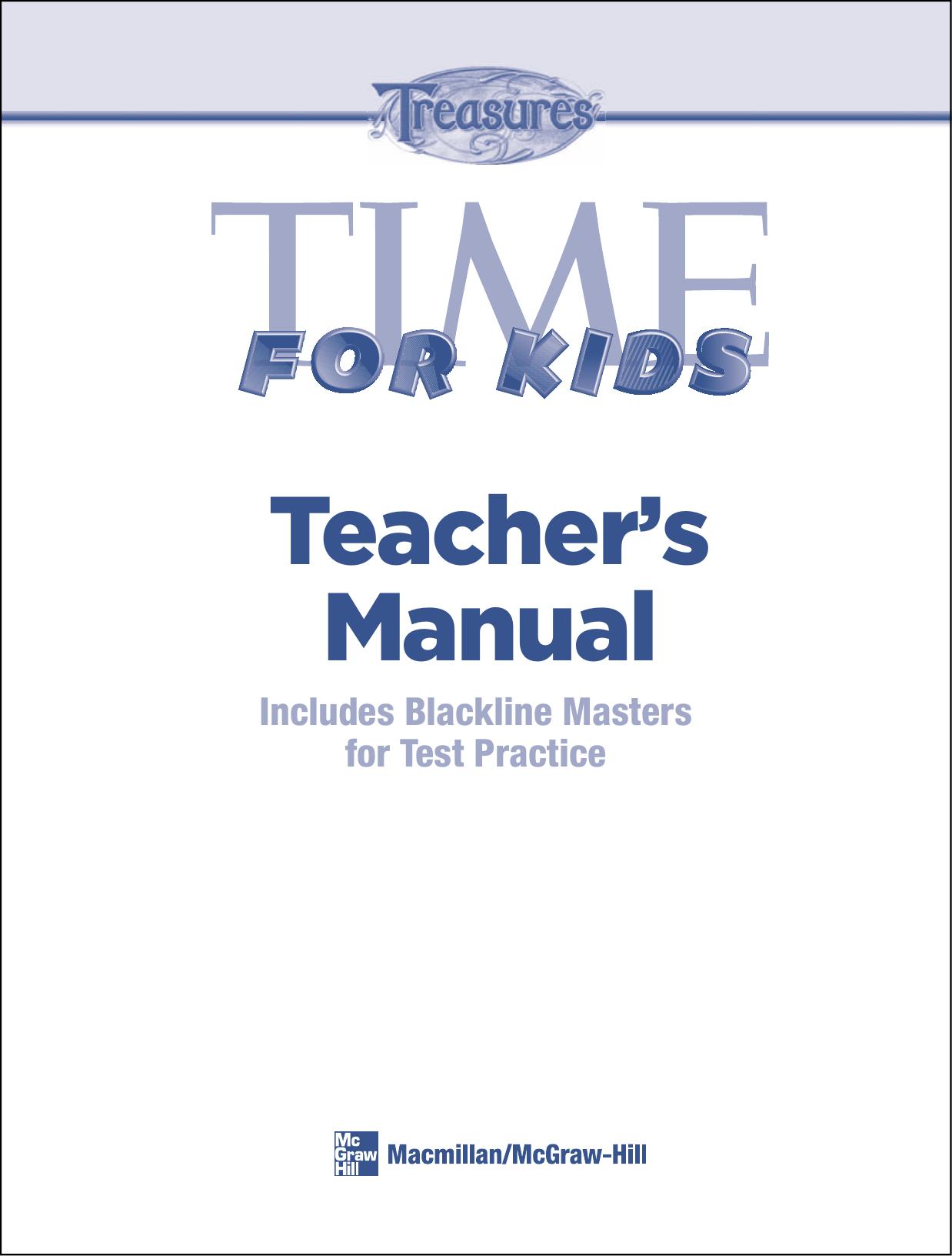 TIME for Kids by Teachers Manual G1