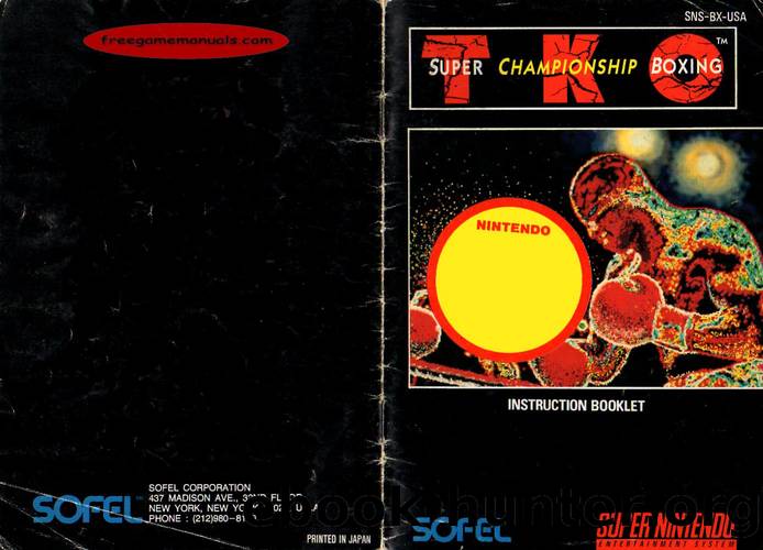 TKO Super Championship Boxing (USA)-manual by Unknown