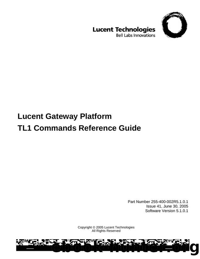 TL1 Reference Guide by Unknown