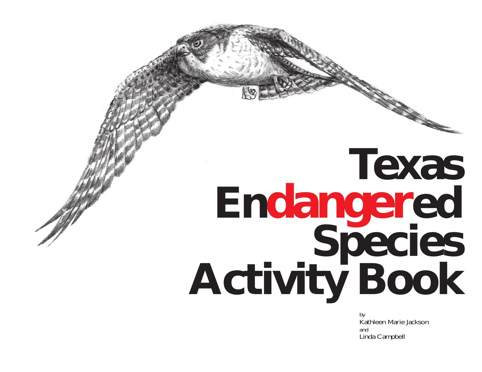 TPWD Endangered Species Activity Book by Linda Campbell & Texas Parks and Wildlife Department