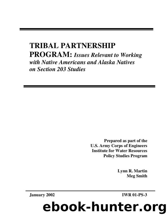 TRIBAL PARTNERSHIP PROGRAM by meg gaffney-smith