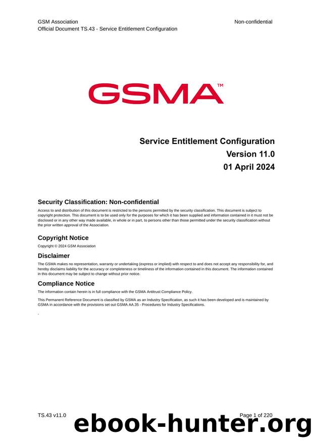 TS.43 Service Entitlement Configuration by Kay Fritz;Nacho Blazquez