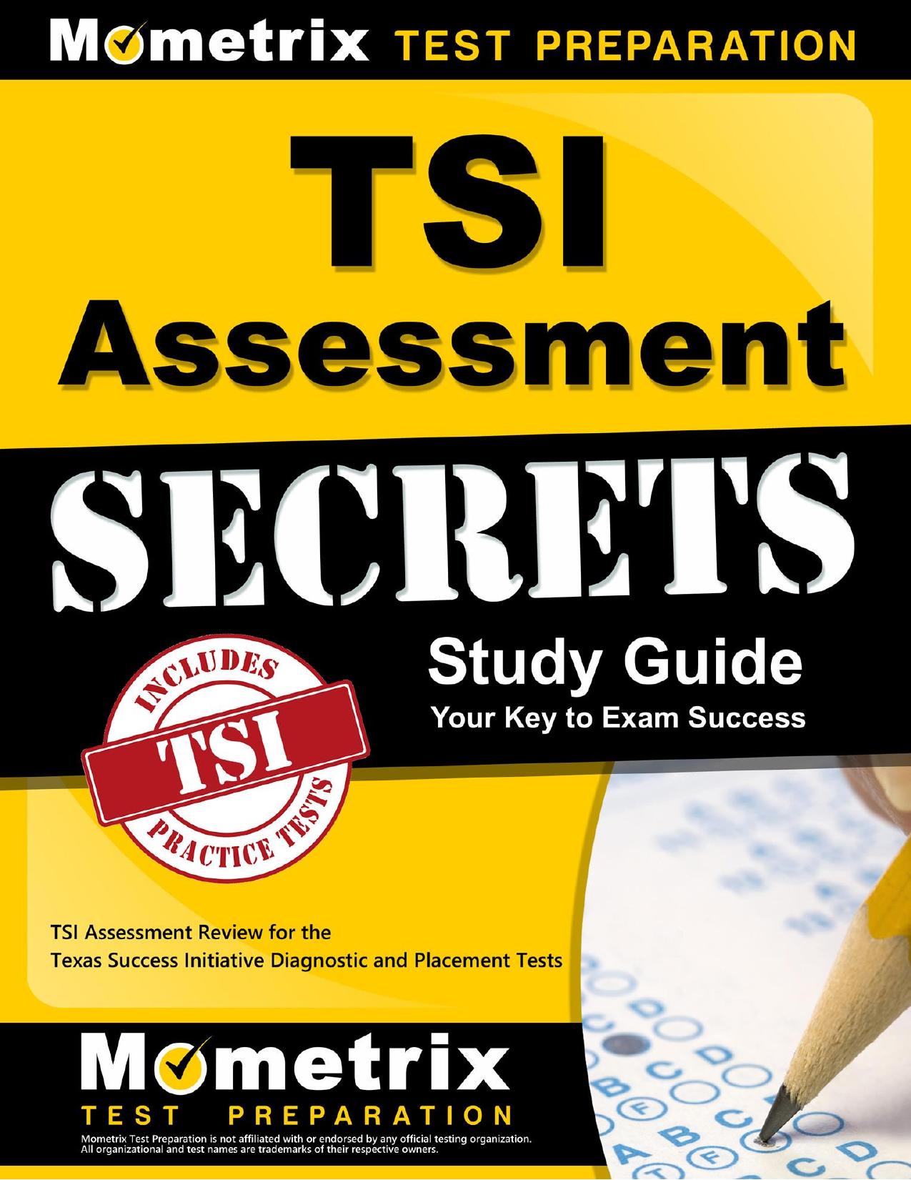 TSI Assessment Secrets Study Guide by TSI Exam Secrets Test Prep Staff