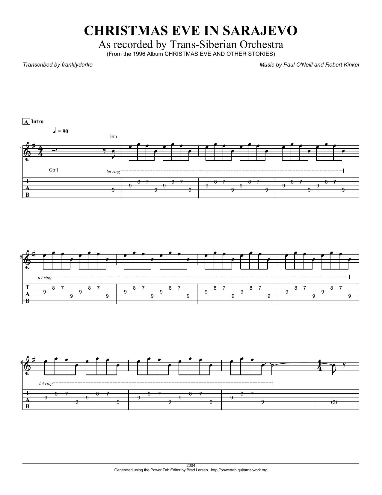 TSO - Christmas Eve In Sarajevo by HP_Administrator