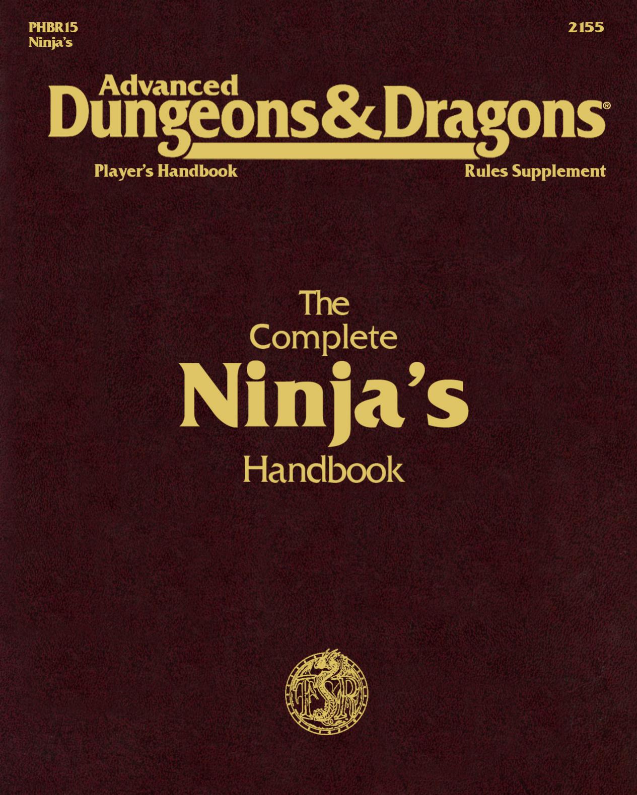 TSR 2155 PHBR15 The Complete Ninja's Handbook by Unknown