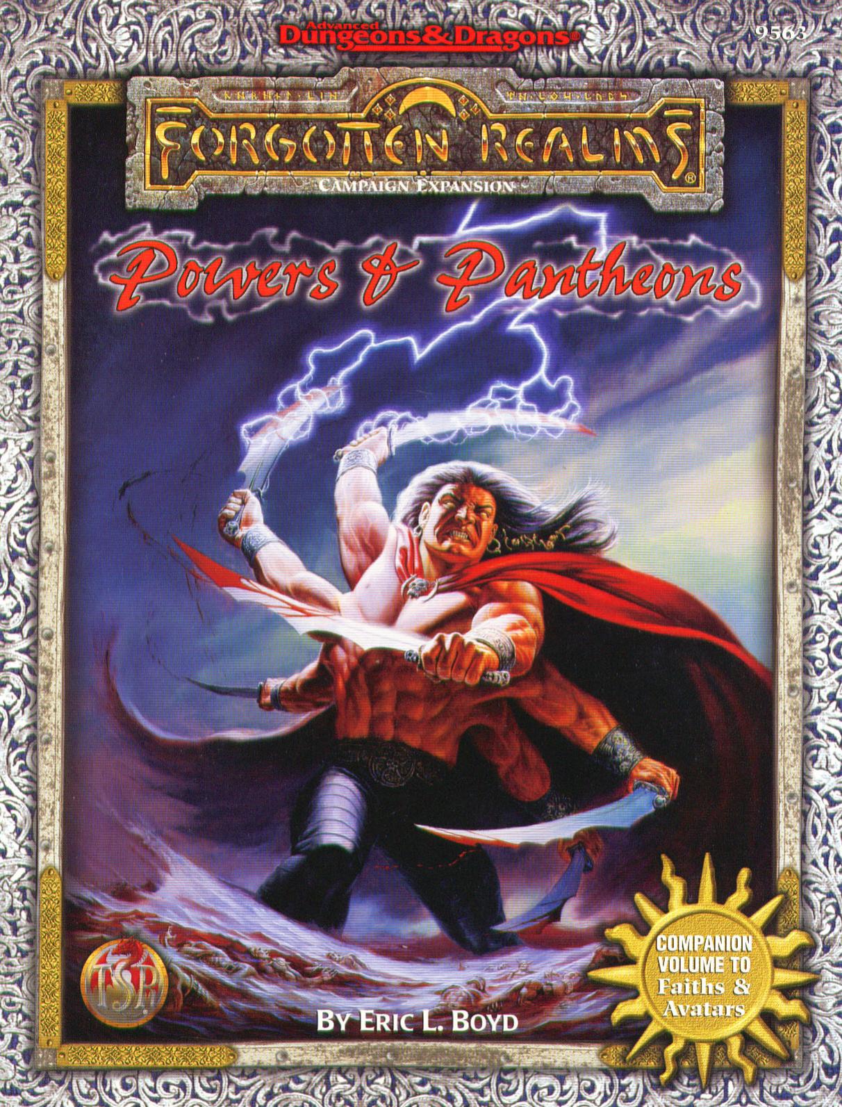 TSR 9563 Powers and Pantheons by Unknown