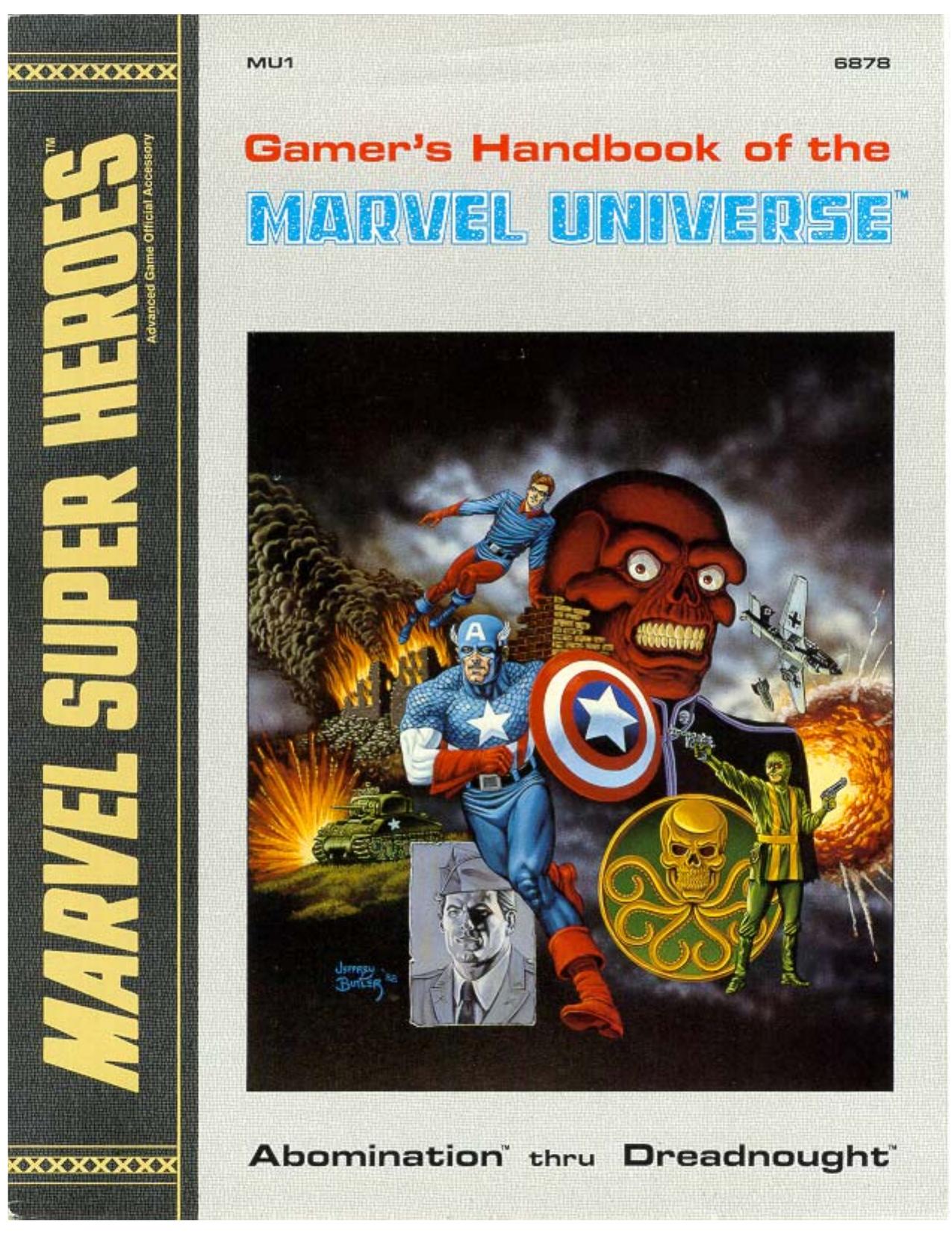 TSR6878-MU1 - Gamer's Handbook of the Marvel Universe by Abomination thru Dreadnought