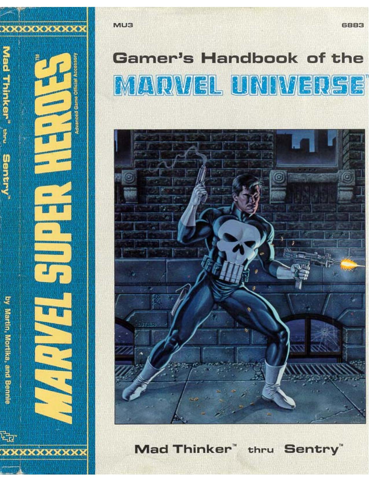 TSR6883-MU3 - Gamer's Handbook of the Marvel Universe by Mad-Thinker thru Sentry