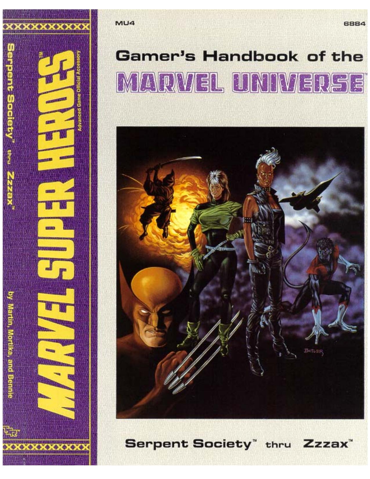 TSR6884-MU4 - Gamer's Handbook of the Marvel Universe by Serpent Society thru Zzzax