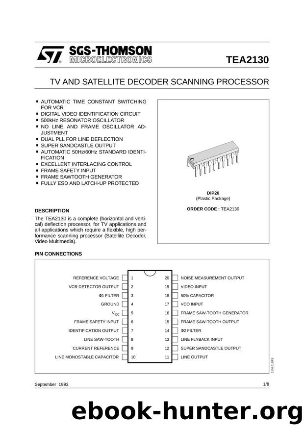 TV AND SATELLITE DECODER SCANNING PROCESSOR by SGS-THOMSON Microelectronics