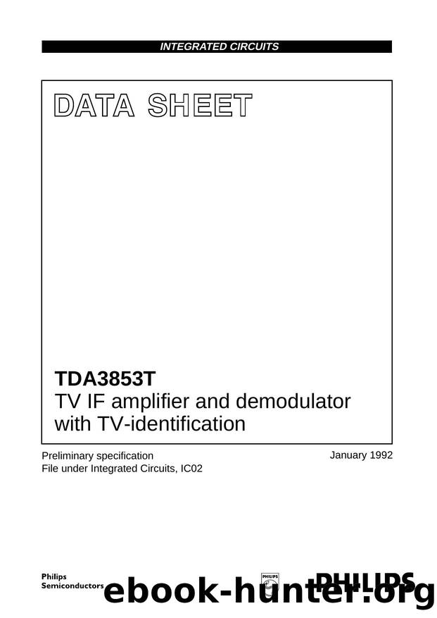 TV IF amplifier and demodulator with TV-identification by Philips Semiconductors