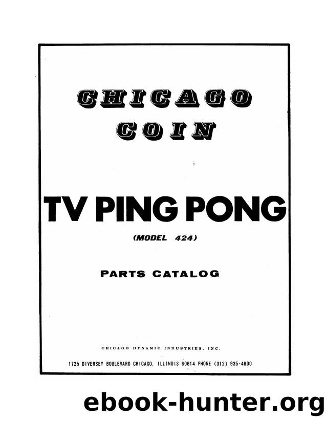 TV Ping Pong, by Chicago Coin (1973) by Unknown