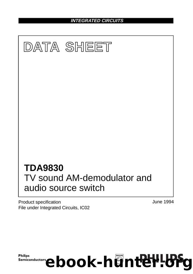 TV sound AM-demodulator and audio source switch by Philips Semiconductors