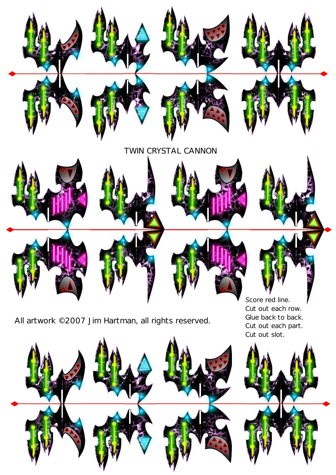 TWIN CRYSTAL CANNON by JIM