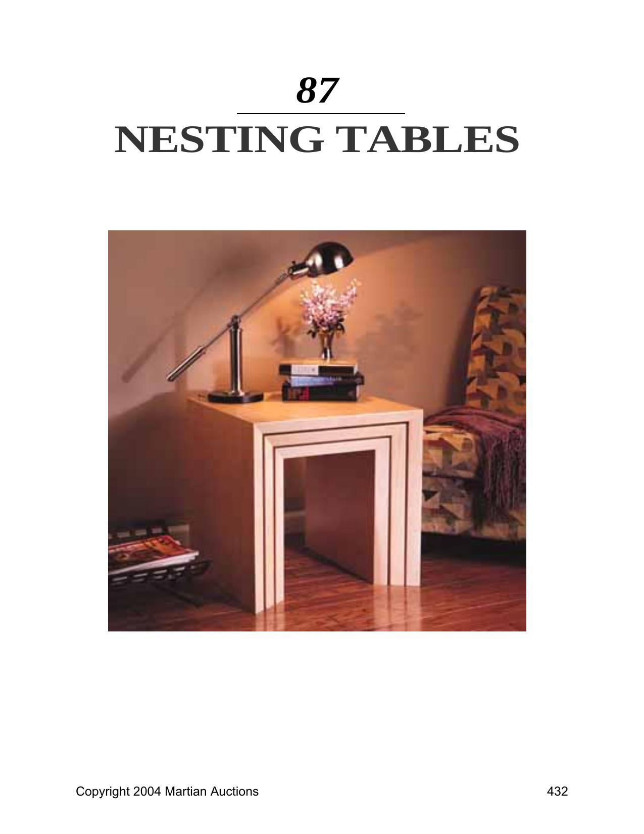 Table by Nesting Tables (End Table)
