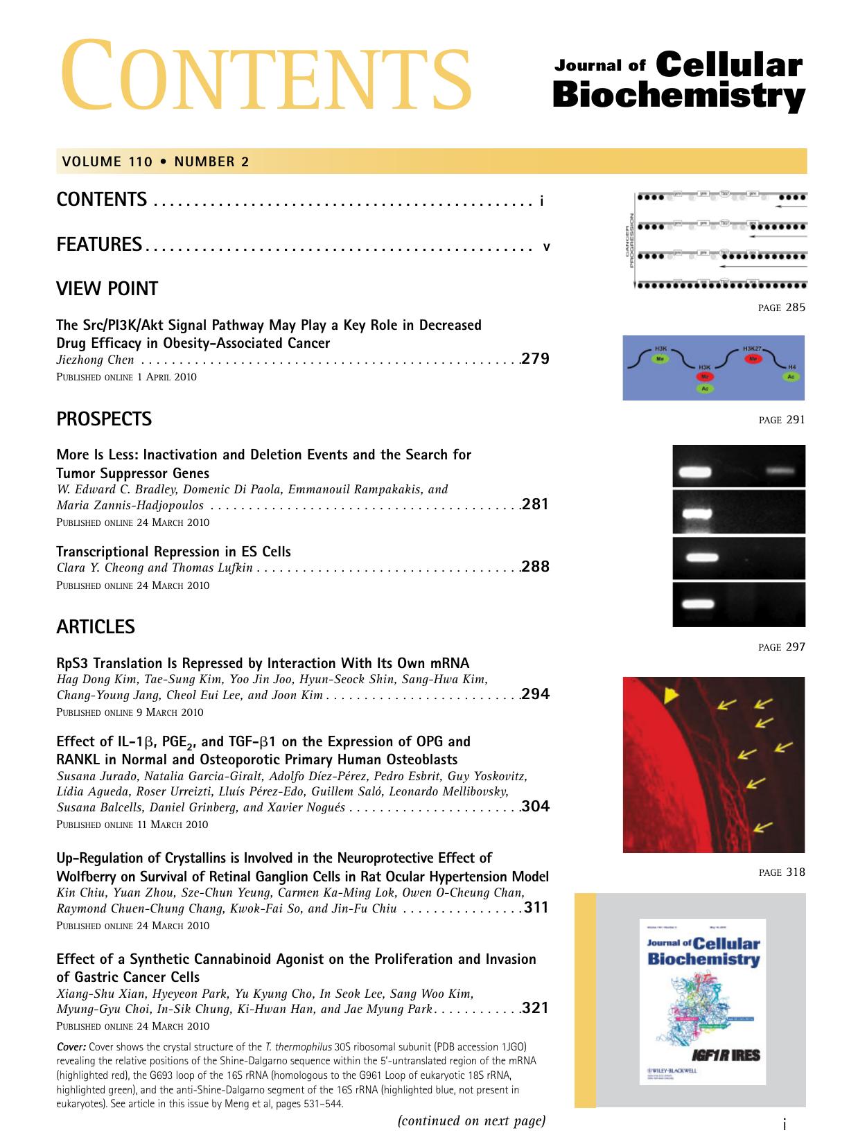 Table of Contents: Volume 110, Number 2 by test