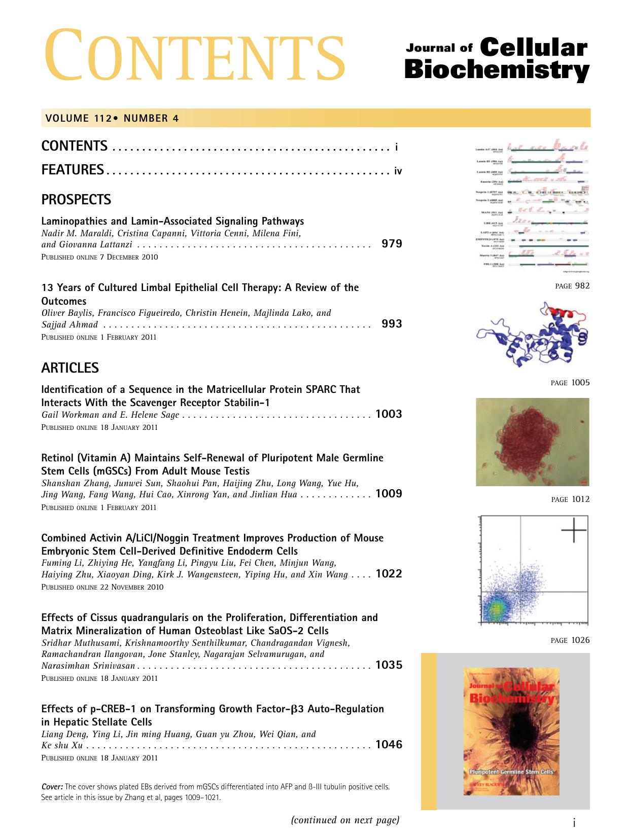 Table of Contents: Volume 112, Number 4 by Unknown