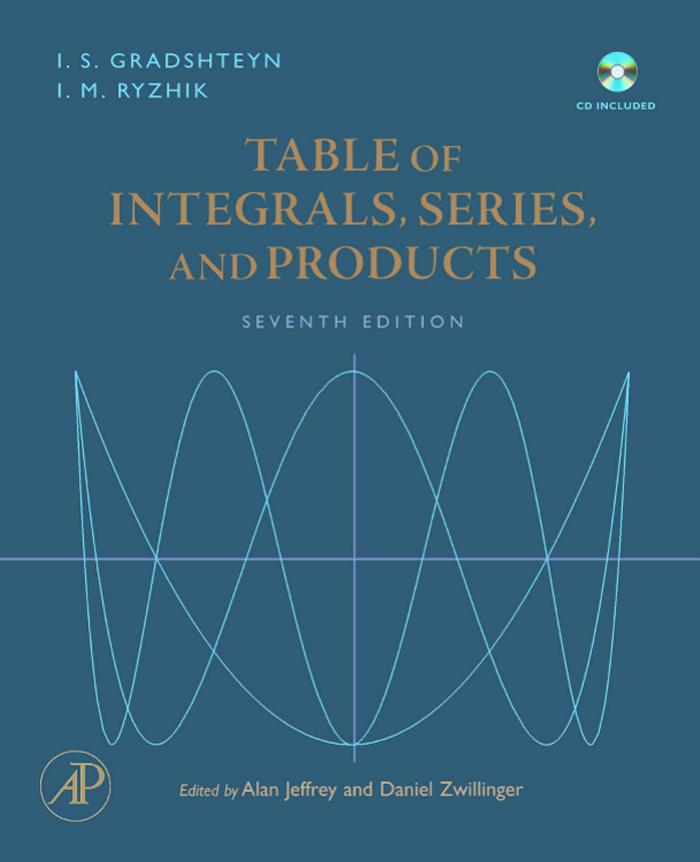 Table of Integrals, Series, and Products by Unknown