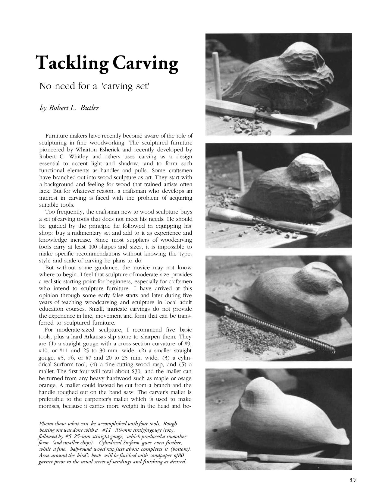 Tackling Carving by Robert L. Butler
