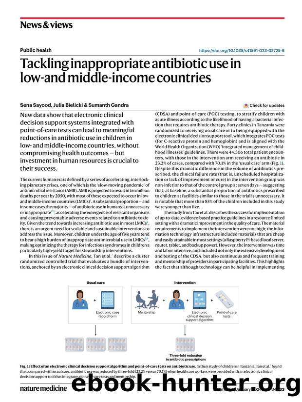 Tackling inappropriate antibiotic use in low-and middle-income countries by Sena Sayood & Julia Bielicki & Sumanth Gandra
