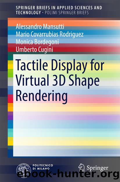 Tactile Display for Virtual 3D Shape Rendering by Alessandro Mansutti Mario Covarrubias Rodriguez Monica Bordegoni & Umberto Cugini